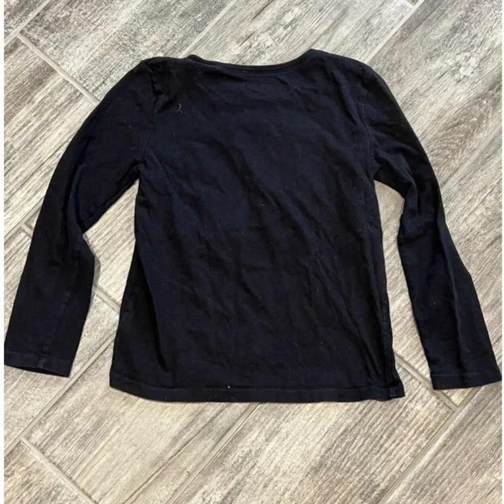 Girls The Childrens Place‎ Black Queen Like Mama Long Sleeve Shirt Size M (7/8)